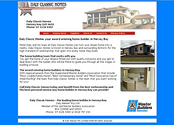 Daly Classic Homes - another small business website design by Total Website Management and Copy Text Online